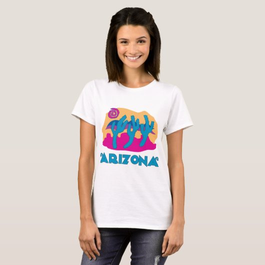 Arizona Desert Blue T-shirt (Voorkant volledig)