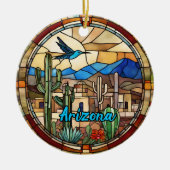 Arizona Desert Cactus Keramisch Ornament (Voorkant)