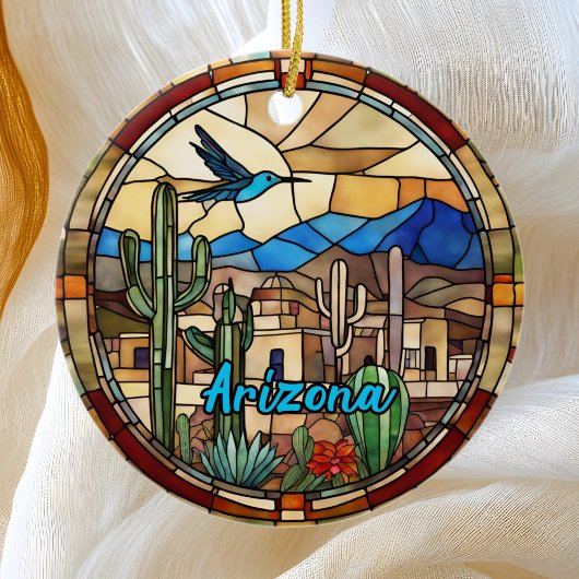 Arizona Desert Cactus Keramisch Ornament