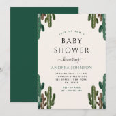 Arizona Desert Cactus Plant Cacti Baby shower Kaart (Voorkant / Achterkant)