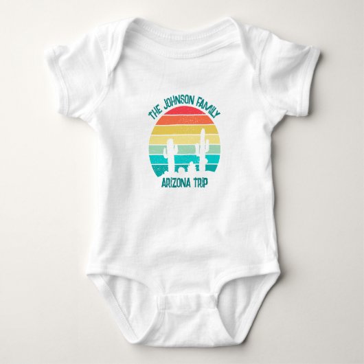Arizona Desert Cactus Sunset Custom Trip Romper (Voorkant)
