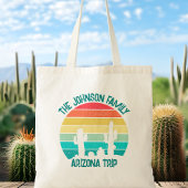 Arizona Desert Cactus Sunset gepersonaliseerd Tote Bag