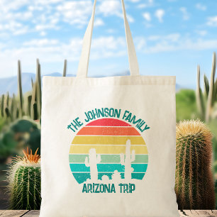 Arizona Desert Cactus Sunset gepersonaliseerd Tote Bag
