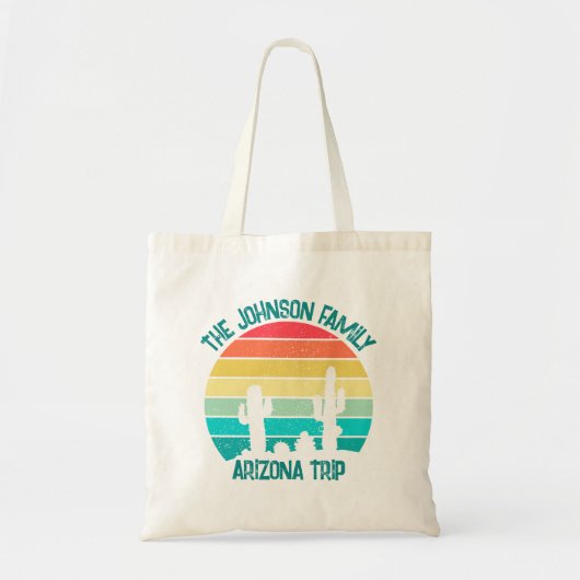 Arizona Desert Cactus Sunset gepersonaliseerd Tote Bag (Voorkant)
