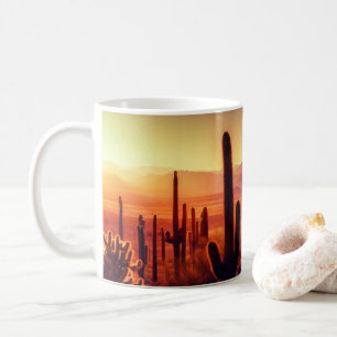 Arizona Desert cactus sunset Koffiemok