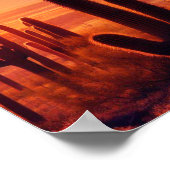 Arizona Desert cactus sunset Poster (Hoek)