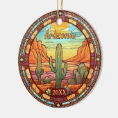 Arizona Desert Cactus Watercolor Keramisch Ornament (Links)