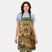 Arizona Desert Coffee Kitchen Route 66 Schort (Gedragen)