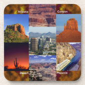Arizona Desert Collage Bier Onderzetter (Voorkant)