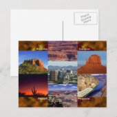 Arizona Desert Collage Briefkaart (Voorkant / Achterkant)