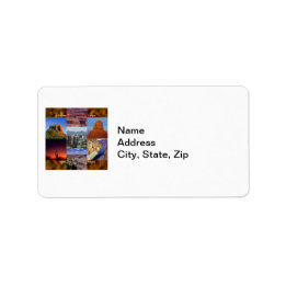 Arizona Desert Collage Etiket