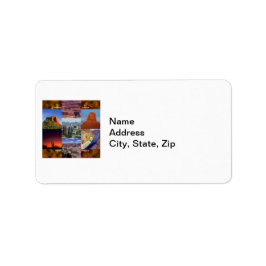 Arizona Desert Collage Etiket