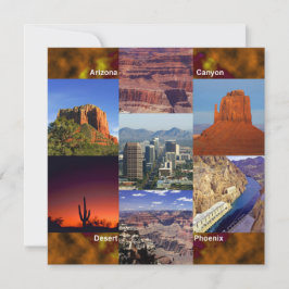 Arizona Desert Collage Kaart