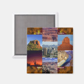 Arizona Desert Collage Magneet (Voorkant / Achterkant)