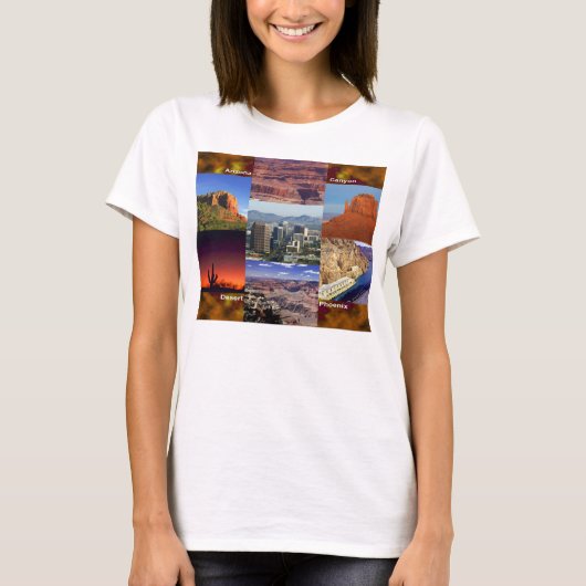 Arizona Desert Collage T-shirt (Voorkant)