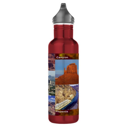 Arizona Desert Collage Waterfles (Rechts)