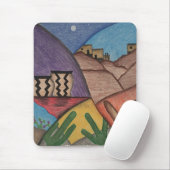 Arizona Desert Folk Art Cactus Southwest Muismat (Met muis)