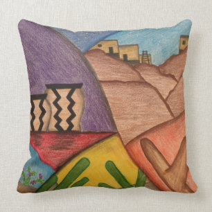 Arizona Desert Folk Art Southwest Sierkussen