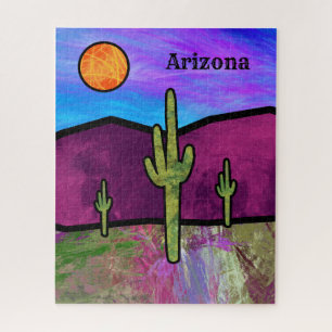 Arizona Desert Glas in lood Legpuzzel