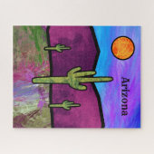 Arizona Desert Glas in lood Legpuzzel (Horizontaal)