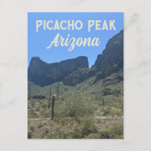 Arizona Desert Landscape Saguaro Cactus Natuur Briefkaart