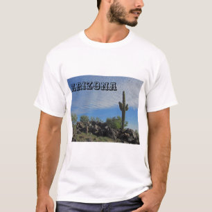 Arizona Desert Landschap Saguaro Cactus Foto T-shirt