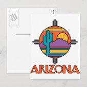 Arizona Desert Mandala Briefkaart (Voorkant / Achterkant)