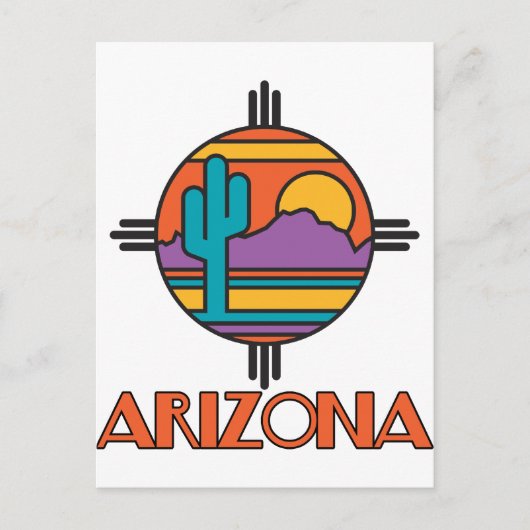 Arizona Desert Mandala Briefkaart (Voorkant)
