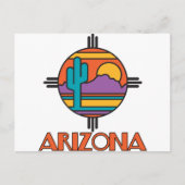 Arizona Desert Mandala Briefkaart (Voorkant)