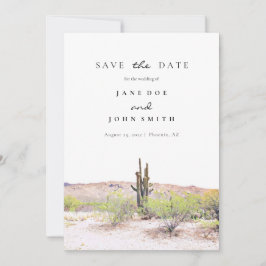 Arizona Desert Mountain Saguaros redt de datum Save The Date