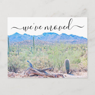 Arizona Desert Moving Announcement Briefkaart
