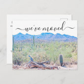 Arizona Desert Moving Announcement Briefkaart (Voorkant / Achterkant)