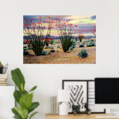 Arizona Desert Ocotillos in Bloom Poster (Thuiskantoor)