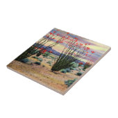 Arizona Desert Ocotillos in Bloom Tegeltje (Zijkant)