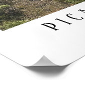 Arizona Desert Picacho Peak Modern Wandelen Fietse Poster (Hoek)