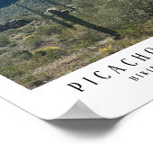 Arizona Desert Picacho Peak Mountains Portretkunst Poster (Hoek)