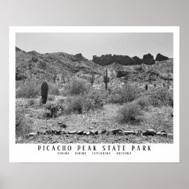 Arizona Desert Picacho Peak State Park Avontuur Poster