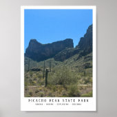 Arizona Desert Picacho Peak State Park Keepsake Poster (Voorkant)