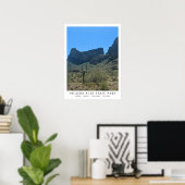 Arizona Desert Picacho Peak State Park Print (Thuiskantoor)