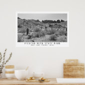 Arizona Desert Picacho Peak State Park Verkennen Poster (Keuken)