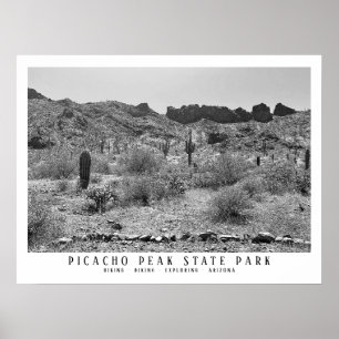 Arizona Desert Picacho Peak State Park Wandelen LG Poster
