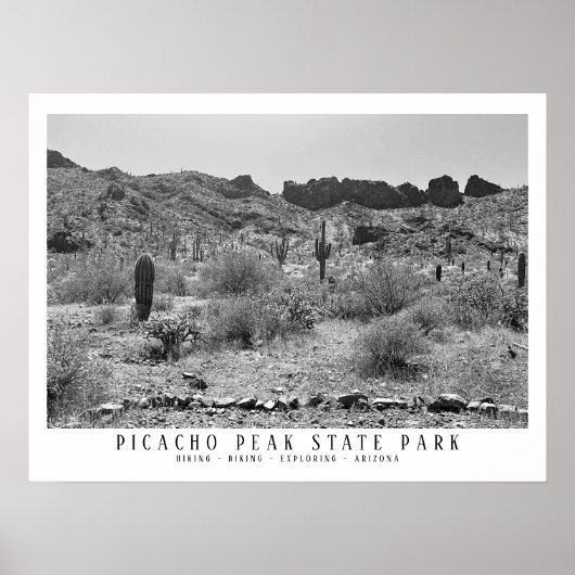 Arizona Desert Picacho Peak State Park Wandelen LG Poster (Voorkant)
