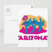 Arizona Desert Pink Briefkaart (Voorkant / Achterkant)