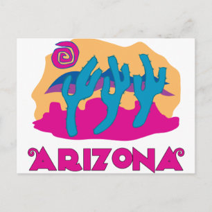 Arizona Desert Pink Briefkaart