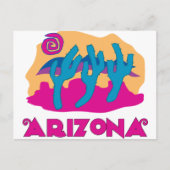 Arizona Desert Pink Briefkaart (Voorkant)