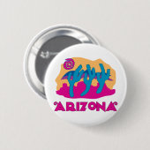 Arizona Desert Pink Ronde Button 5,7 Cm (Voorkant /achterkant)