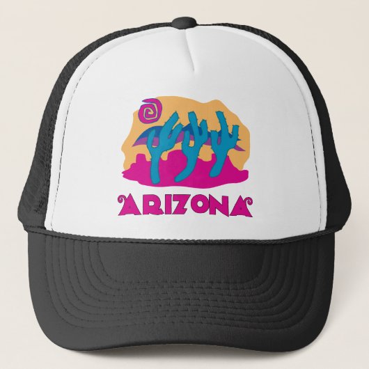 Arizona Desert Pink Trucker Pet (Voorkant)