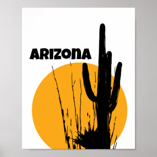 Arizona Desert Planten Silhouette   POSTER