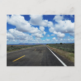 Arizona Desert Road in het zuidwesten van de VS Briefkaart