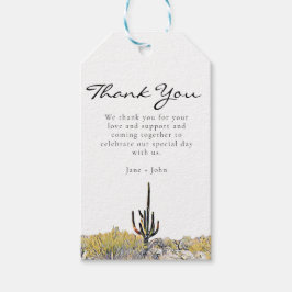 Arizona Desert Saguaro Gift Label Cadeaulabel